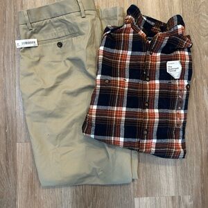 New with tags bundle- XL shirt and chinos both new with tags- NWT